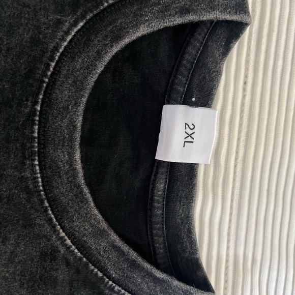 Original Culture Box Logo Tee Heavy T-shirt Men’s Size 2X Washed Black Grunge - Picture 6 of 10